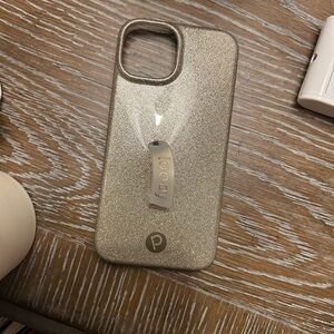 Champagne glitter loopy case